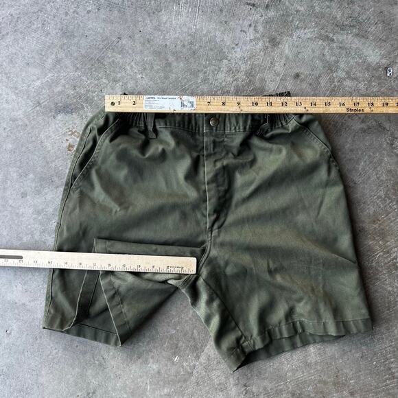 Vintage Boy Scouts of America Cargo Shorts Green Uniform Snap Pockets WAIST 33 - Picture 4 of 5